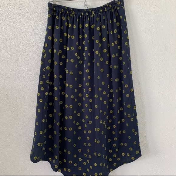J. Crew Floral Faux Wrap Midi Skirt, Size small - Picture 2 of 12